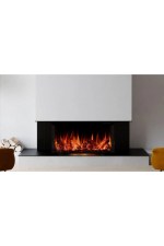 Laden 90 Elektrikli Şömine - 3 Tarafı Cam Çerçeveli, Isıtıcılı, Sınırsız Renkli - Görsel 2