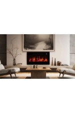 Pagla 100 Elektrikli Şömine - Isıtıcılı, Cam Çerçeveli, Sınırsız Renkli - Görsel 2