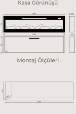 Pagla 200 Elektrikli Şömine - Isıtıcılı, Cam Çerçeveli, Sınırsız Renkli - Görsel 3