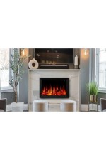 Magel 80 Elektrikli Şömine - Isıtıcısız, Metal Çerçeveli, Tek Renkli - Görsel 2