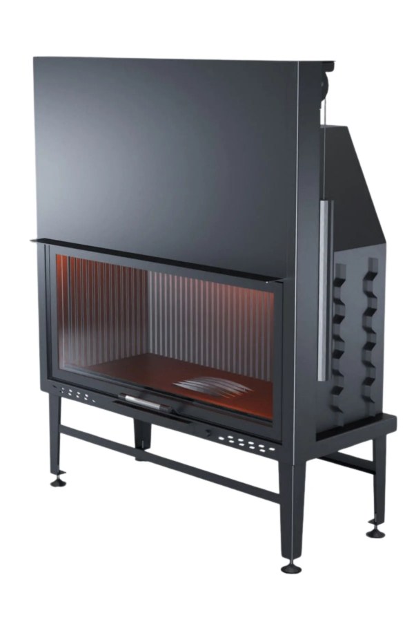 110 cm Düz Asansörlü Şömine Haznesi