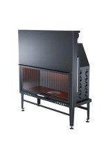 120 cm Düz Asansörlü Şömine Haznesi