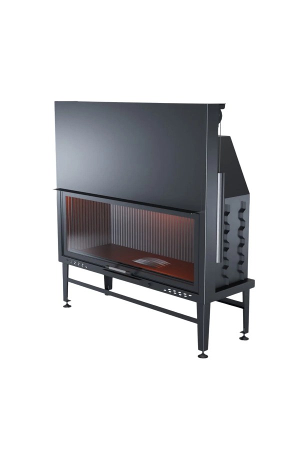 130 cm Düz Asansörlü Şömine Haznesi