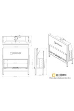 140 cm Düz Asansörlü Şömine Haznesi Ölçüleri