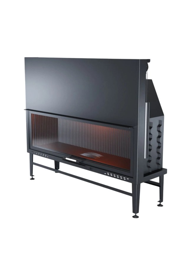 160 cm Düz Asansörlü Şömine Haznesi