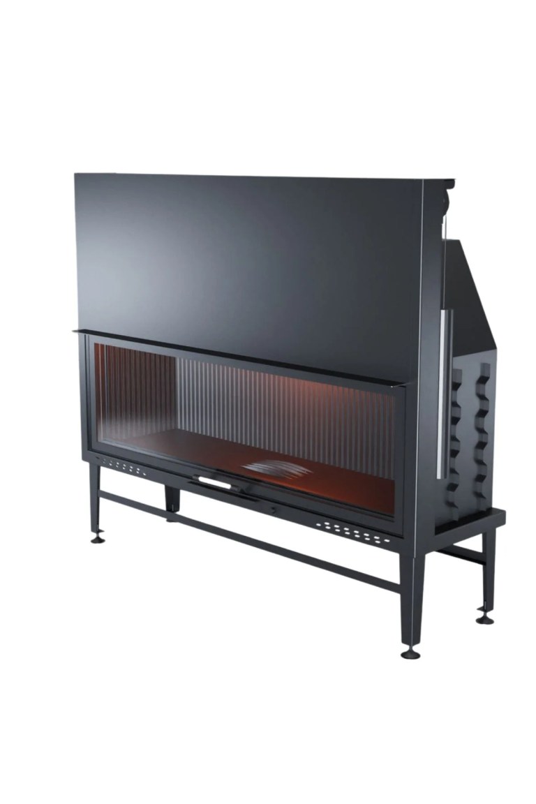 160 cm Düz Asansörlü Şömine Haznesi