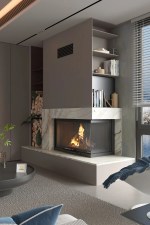 70 cm Sağ Açık Asansörlü Şömine Haznesi - Görsel 2